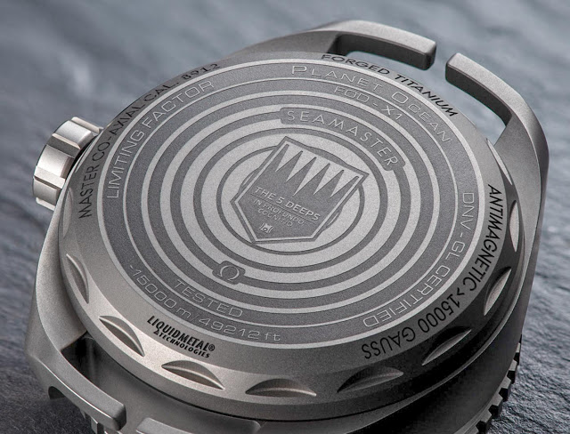 réplica de reloj Omega Seamaster Planet Ocean Ultra Deep Professional Slim Titanium